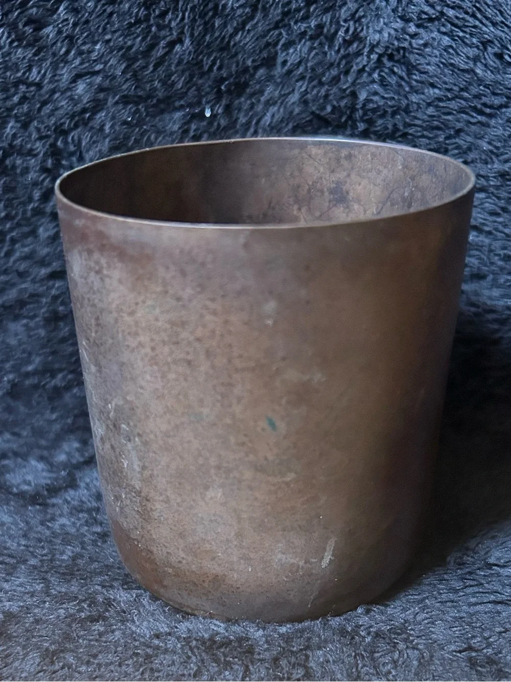 Antique Heintz Art Metal Shop Sterling on Bronze Desk Cup Vase